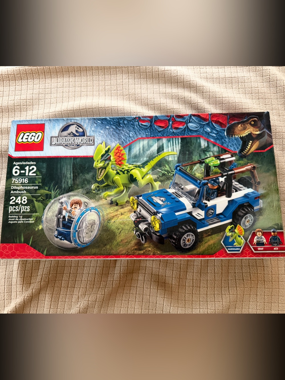LEGO Jurassic World 75916 Dilophosaurus Ambush 248 Pieces Retired Set
